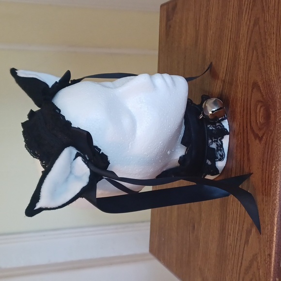 Catgirl headband and choaker set maid anime cosplay - Picture 2 of 4